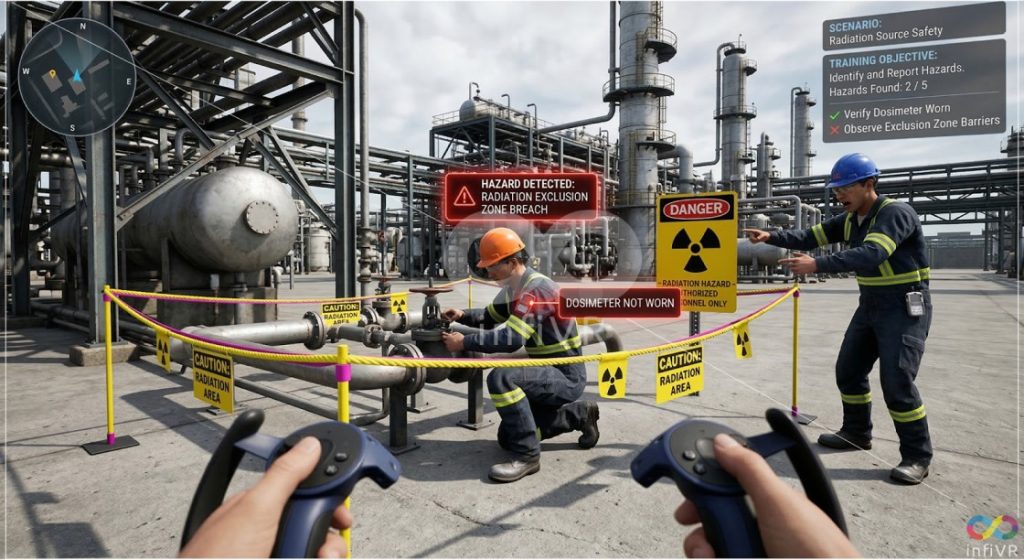 VR Safety Training simulation for industrial workers