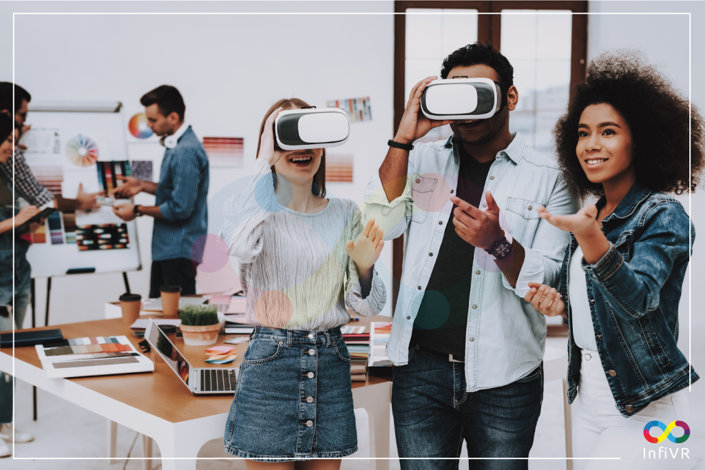 3D virtual environment immersive experience offered by VR enables trainees to simulate challenging conversations, public speaking, and conflict resolution in a safe and supportive environment.